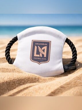 NWT Little Earth White Los Angeles Football Clup Pet Toy Flying Disc